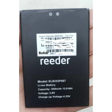 GMR Reeder P13 Blue Max 2022 Batarya Pil 3950mAh Li-ion Uyumlu Model Güç