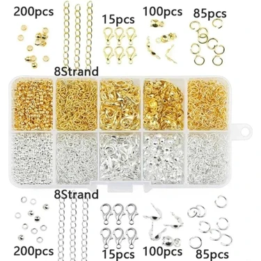 Yiğit Aksesuar 800 Adet Gold ve Gümüş Kolye Bileklik Takı Yapım