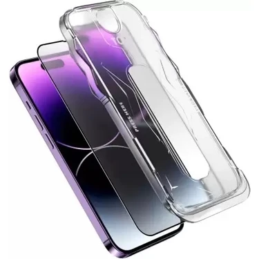 Pirok Store Iphone 11 Uyumlu Magic Glass Box  Kolay Uygulama Aparatlı 9h Hd Temperli Cam Ekran