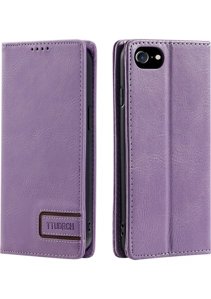 Ttudrch Style 007 Apple iPhone 6/6s Için Cüzdan Kılıfı Stand Rfıd Engelleme Deri Telefon Kapak-Moral (Yurt Dışından)
