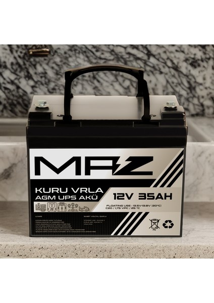 12 Volt 35 Amper Kuru Agm Vrla Güç Kaynağı Ups Akü fiyatları