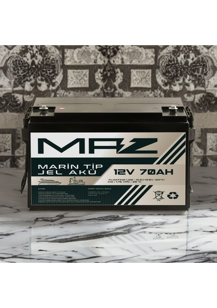 12 Volt 70 Amper (Ah) Marin Jel VRLA Akü (Yat Tekne Akü) indirimleri