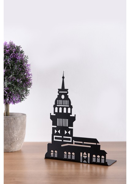 Muyika Metal Masa Üstü Biblo Kız Kulesi 21X12CM Bbl-M