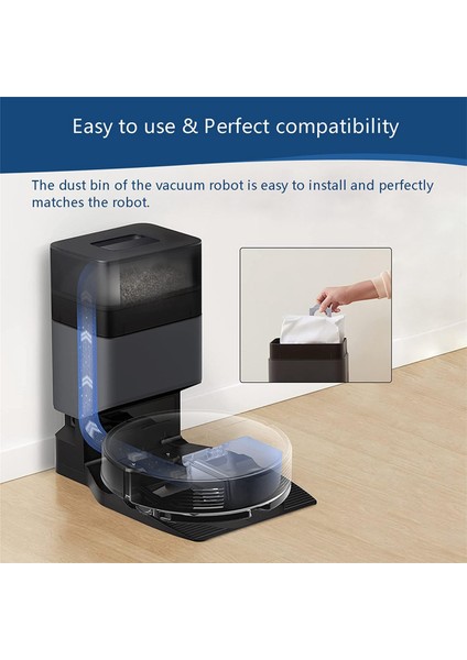 Roborock S7 Maxv Ultra/q5+ Için Elektrikli Süpürge Torbaları Vakumlu Toz Torbası (Yurt Dışından)
