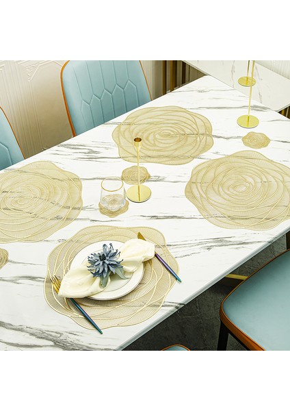 6pcs Yerleri Pvc Yavaş Yerleri Evi Yemekleri'ne Uyuyor (Yurt Dışından)
