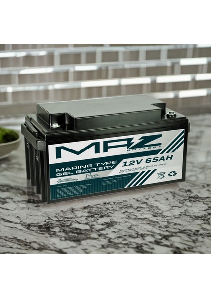 12 Volt 65 Amper (Ah) Marine Jel VRLA Akü (Yeni Üretim)
