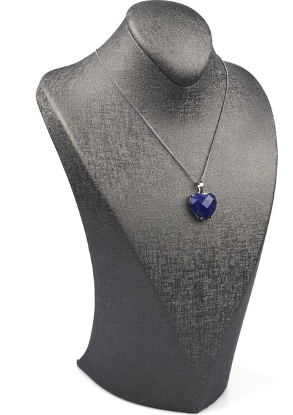 Lapis Lazuli Doğal Taş Gümüş Renkli Kolye fiyatları