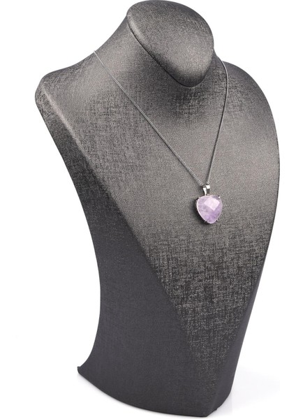 Ametist Doğal Taş Gümüş Renkli Kolye fiyatları