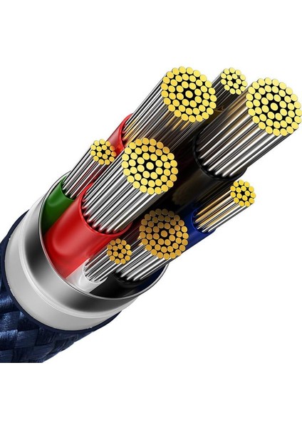 Super Şarj 2mt 100W Type-C Şarj Kablosu 480MBPS Veri Aktarım Huawei Samsung Xiaomi Şarj Kablosu