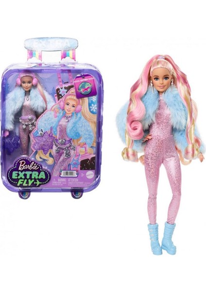 HPB16 Barbie Extra Seyehat Bebekleri Kar Temalı