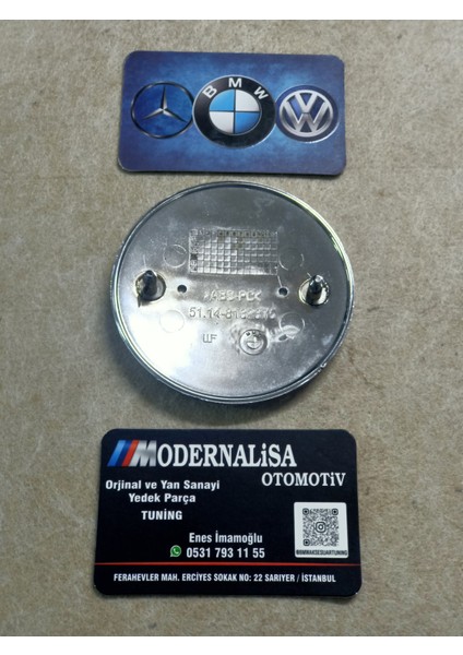 Tüm Bmw Modelleriyle Uyumlu 50.yıl Kaput&bagaj Logosu 82.mm