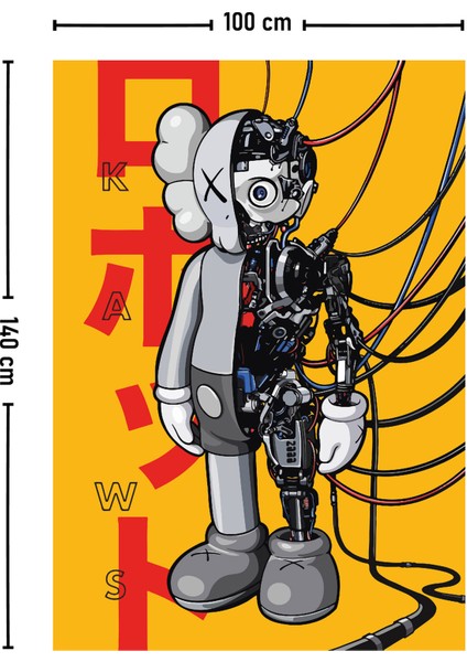 Kaws Robotik Duvar Örtüsü Halısı