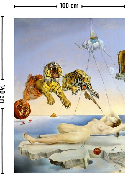 Salvador Dali Uyanmadan Bir Saniye Önce Duvar Örtüsü Halısı