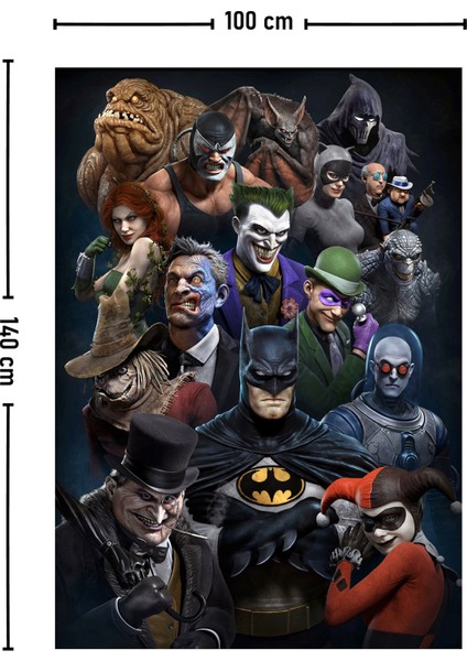 Batman Dc Duvar Örtüsü Halısı