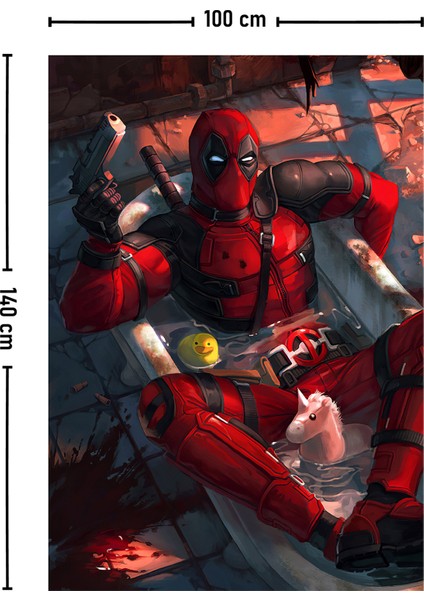 Deadpool Marvel Duvar Örtüsü Halısı