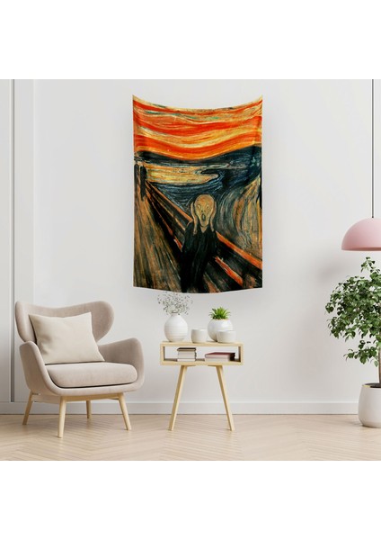 Edvard Munch Çığlık Duvar Örtüsü Halısı
