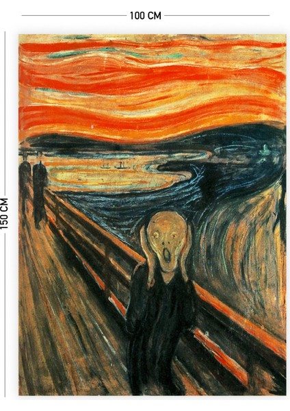 Edvard Munch Çığlık Duvar Örtüsü Halısı