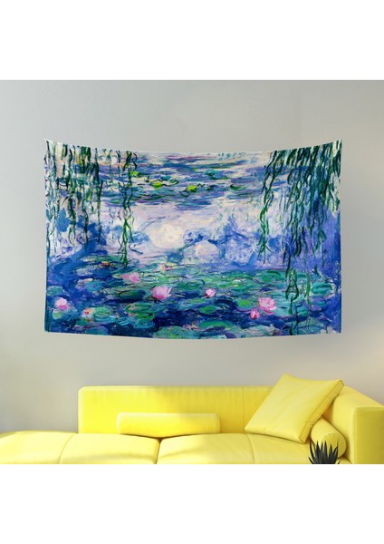 Monet Nilüferler Duvar Örtüsü Halısı