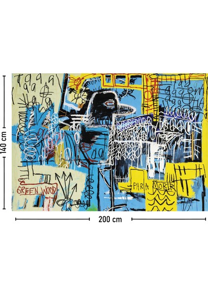 Jean-Michel Basquiat Bird On Money 1981 Duvar Örtüsü Halısı