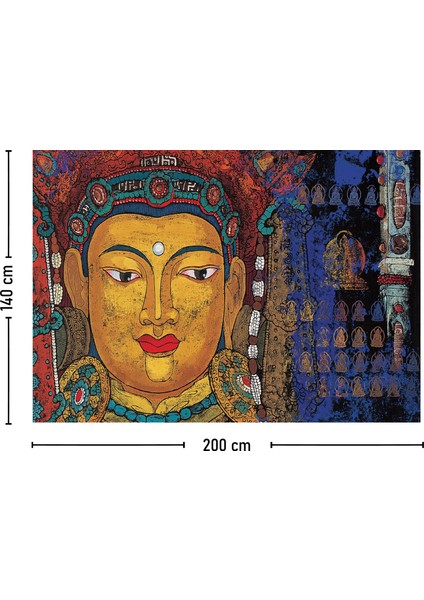 Tibet Etnik Desen Budist Thangka ve Mandala Bohem Duvar Örtüsü Halısı fırsatları