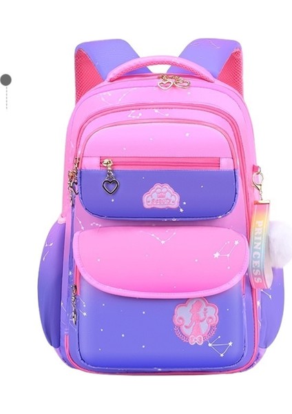 Internet Ünlü Buzdolabı Testi Kapı Açma Okul Çantası Ilkokul Öğrencileri Gradyan Çocuklar ve Kızlar Ultra Hafif Büyük Kapasiteli Yük Azaltıcı Sırt Çantası (Yurt Dışından)