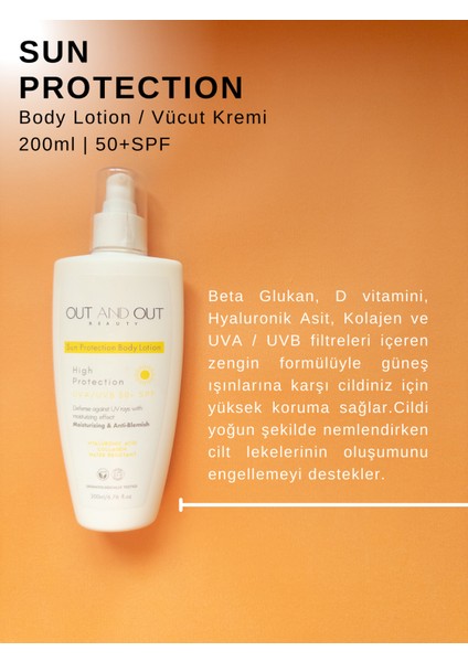 Güneş Koruyucu Vücut Kremi - Sun Protection Body Lotion 50+ Spf 200 ml