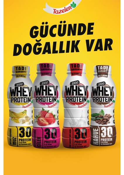 Tazelen 30 gr Çilekli Whey Protein 12 Adet fiyatları