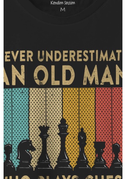 Chess Satranç Retro Vintage Kısa Kollu Baskılı Erkek T-Shirt Tişört fiyatları