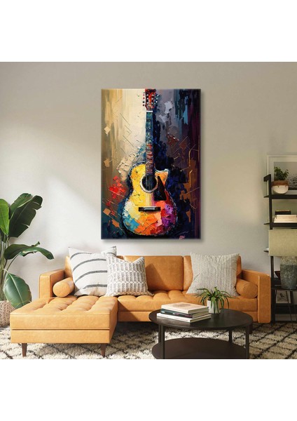 Klasik Gitar Müzik Enstürmanı Sanat Kanvas Tablo