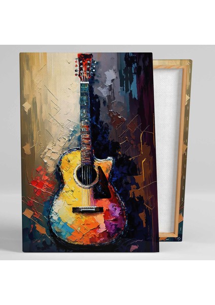 Klasik Gitar Müzik Enstürmanı Sanat Kanvas Tablo