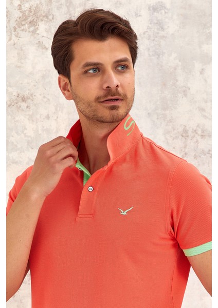 Tıde Erkek Polo Tişört - Mercan