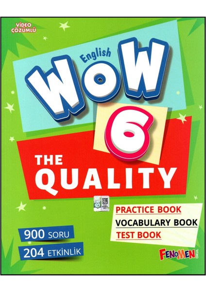 Fenomen Wow English 6. Sınıf The Quality Practice Book-Vocabulary Book-Test Book