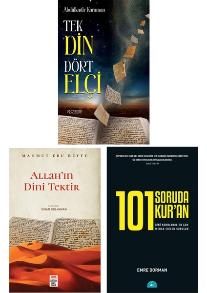 Tek Din Dört Elçi - Allah’ın Dini Tektir - 101 Soruda Kur’an 3 Kitap Set