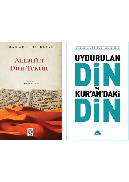 Allah’ın Dini Tektir - Uydurulan Din ve Kuran’da'ki Din 2 Kitap Set