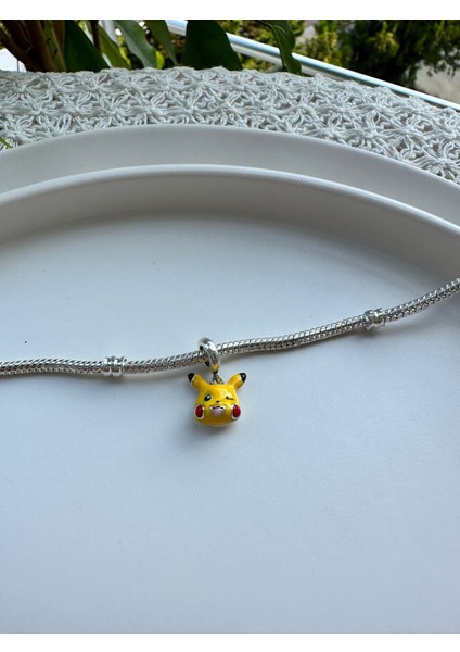 Gümüş S925 Damgalı Pikachu Sallantılı Charm fırsatları