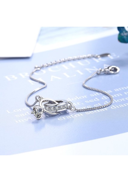 Çift Halka Zirkon Bileklik (Yurt Dışından) fırsatları