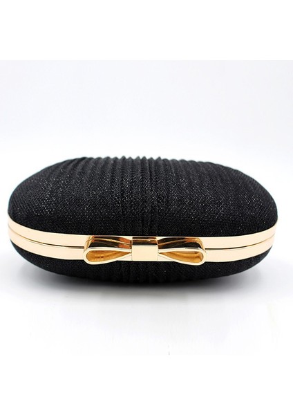 Pileli Fiyonklu Parti Gelinlik Clutch Çanta (Yurt Dışından)