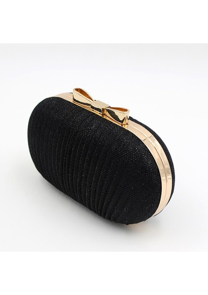 Pileli Fiyonklu Parti Gelinlik Clutch Çanta (Yurt Dışından)