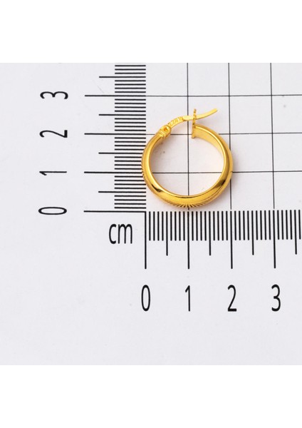 2.5 Cm. Çaplı 22 Ayar Klasik Altın Halka Küpe indirimleri