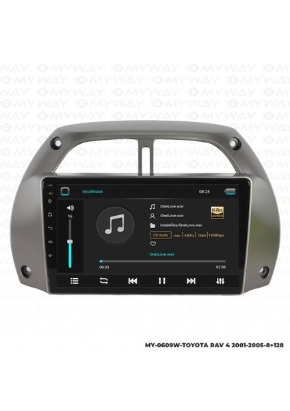 Toyota Rav 4 Android 12 Multimedya Carplay 4gb RAM+64GB HDD 2001-2005 Navigasyon Ekran fiyatları