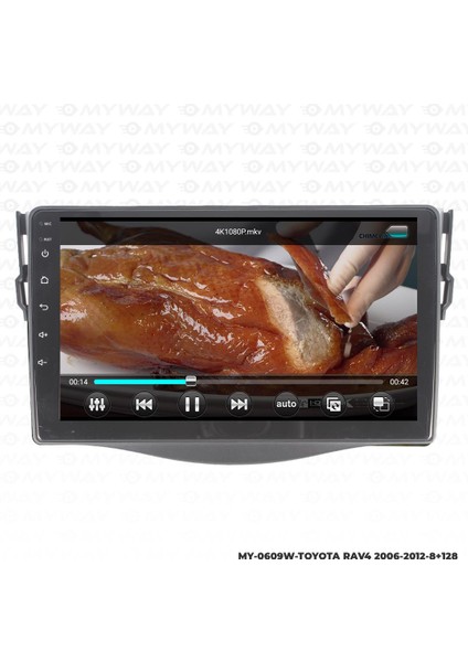 Toyota Rav4 Android 12 Multimedya Carplay 4gb RAM+64GB HDD 2006-2012 Navigasyon Ekran