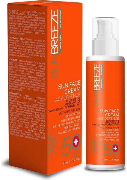 Yüz Güneş Kremi 50 Spf 50 ml