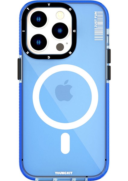 iPhone 14 Pro Uyumlu Kılıf Magsafe Kablosuz Şarj Özellikli Youngkit Crystal Color Serisi Kapak