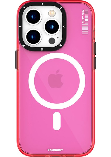iPhone 14 Pro Max Uyumlu Kılıf Magsafe Kablosuz Şarj Özellikli Youngkit Crystal Color Serisi Kapak