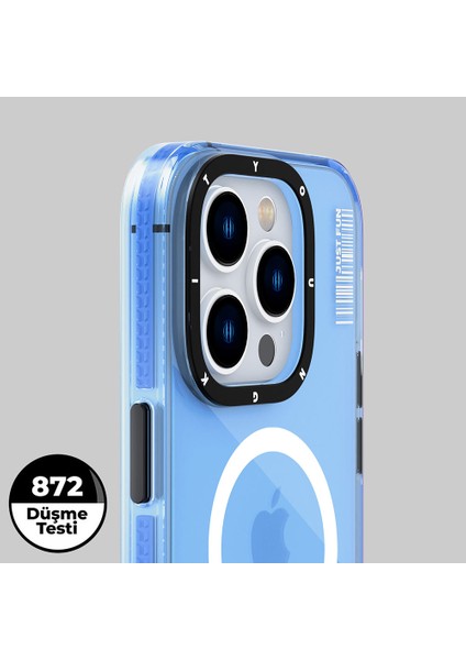 iPhone 14 Pro Max Uyumlu Kılıf Magsafe Kablosuz Şarj Özellikli Youngkit Crystal Color Serisi Kapak