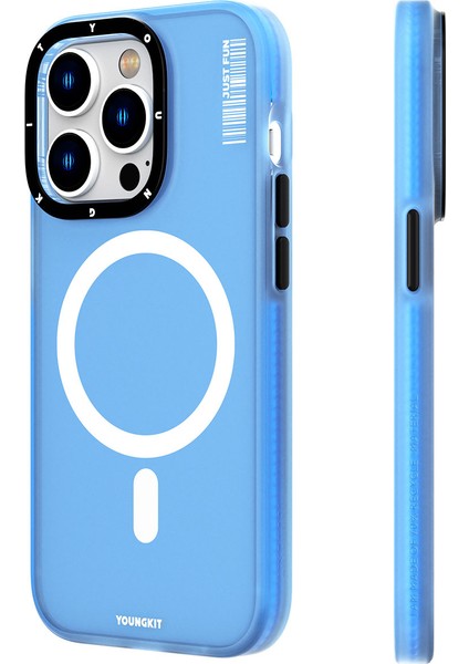 Apple iPhone 13 Pro Kılıf Magsafe Şarj Özellikli Youngkit Colored Sand Serisi Kapak