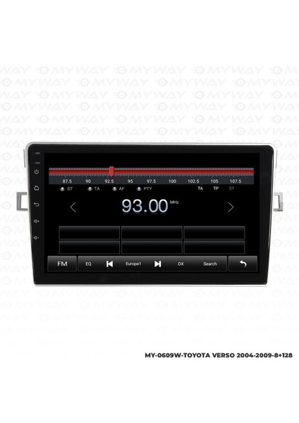 Toyota Verso Android 12 Multimedya Carplay 4gb RAM+64GB HDD 2004-2009 Navigasyon Ekran fırsatları