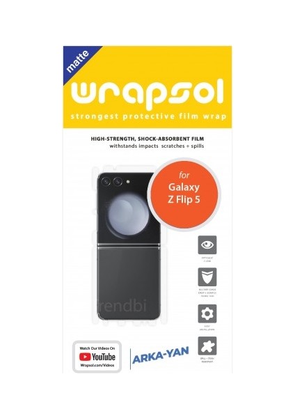 Galaxy Z Flip 5 Mat Arka Yan Koruyucu Poliüretan Film fiyatları
