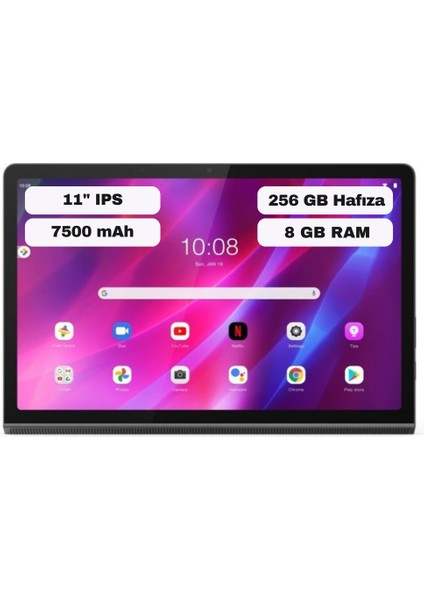 Yoga Tab 11 YT-J706F 8GB 256GB 11" Gri Tablet ZA8W0004TR