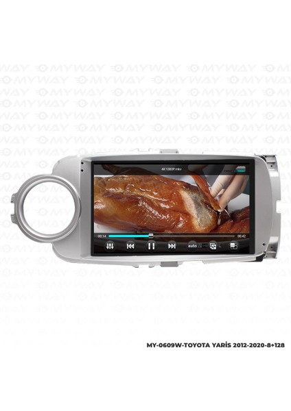 Toyota Yaris Android 12 Multimedya Carplay 4gb RAM+64GB HDD 2012-2020 Navigasyon Ekran